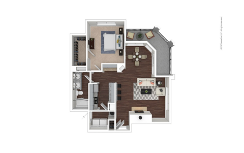 A7 Floor Plan at Preserve at Rolling Oaks, Austin, Texas